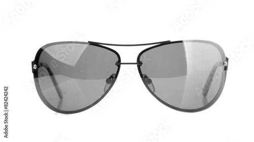 Aviator sunglasses isolated on white background