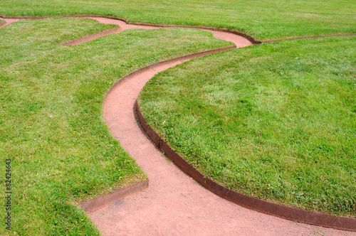 pattern in ornamental garden, selective focus