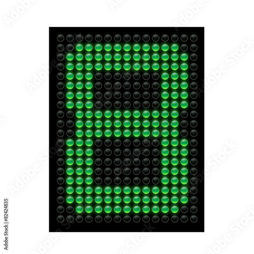 Numero otto display led luminoso