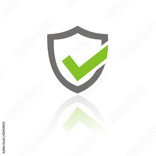 Icono escudo seguro color FB reflejo