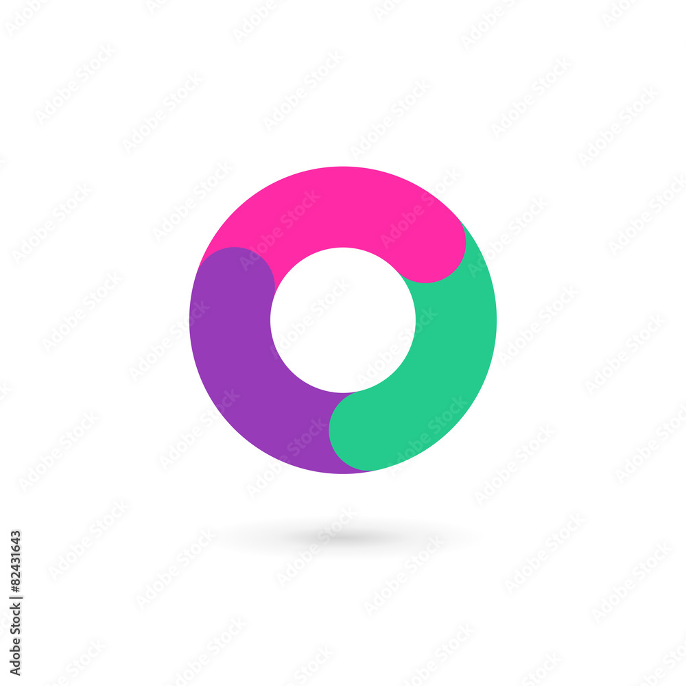 Letter O number 0 logo icon design template elements Letter O number 0 logo icon design template elements
