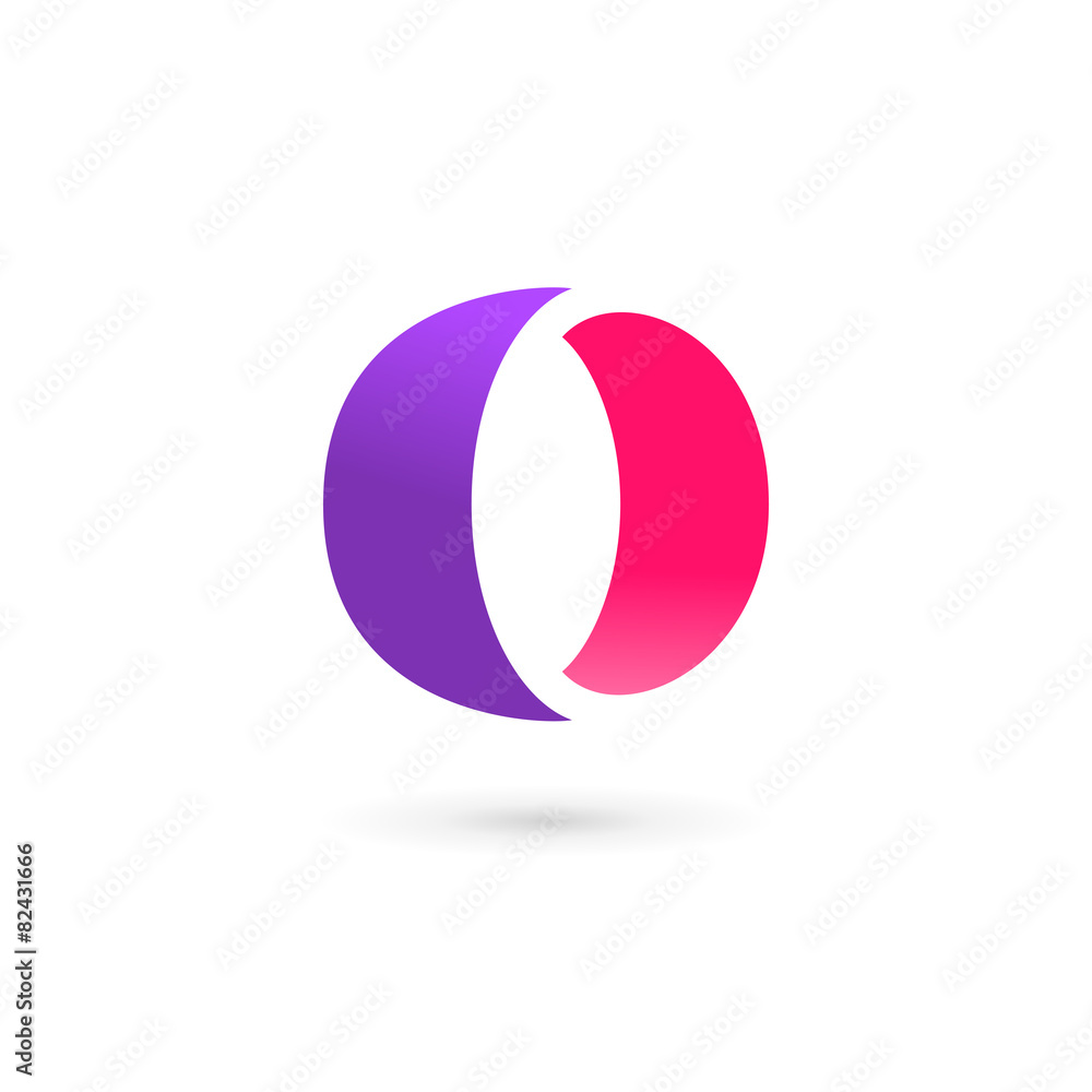 Letter O number 0 logo icon design template elements Letter O number 0 logo icon design template elements