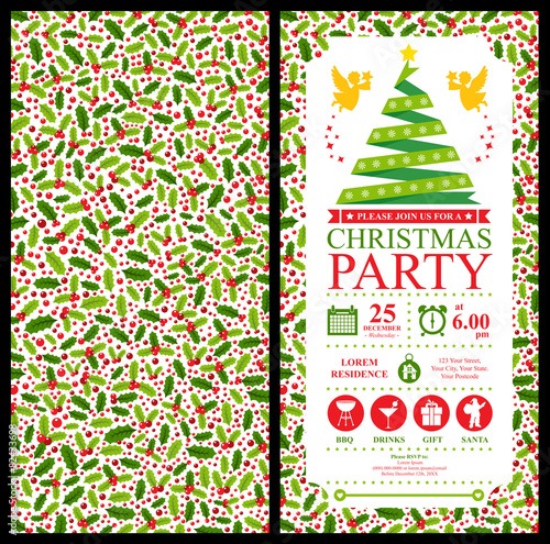 Christmas Party Invitation Card