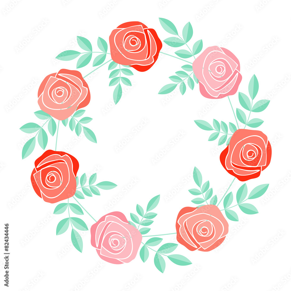 Rose frame Rose frame