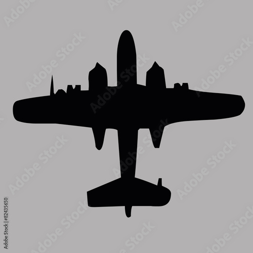 Airplanes top view