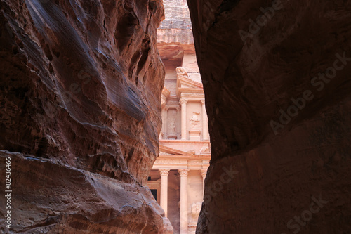 The Treasury,Al Khazneh, in Petra, Jordan