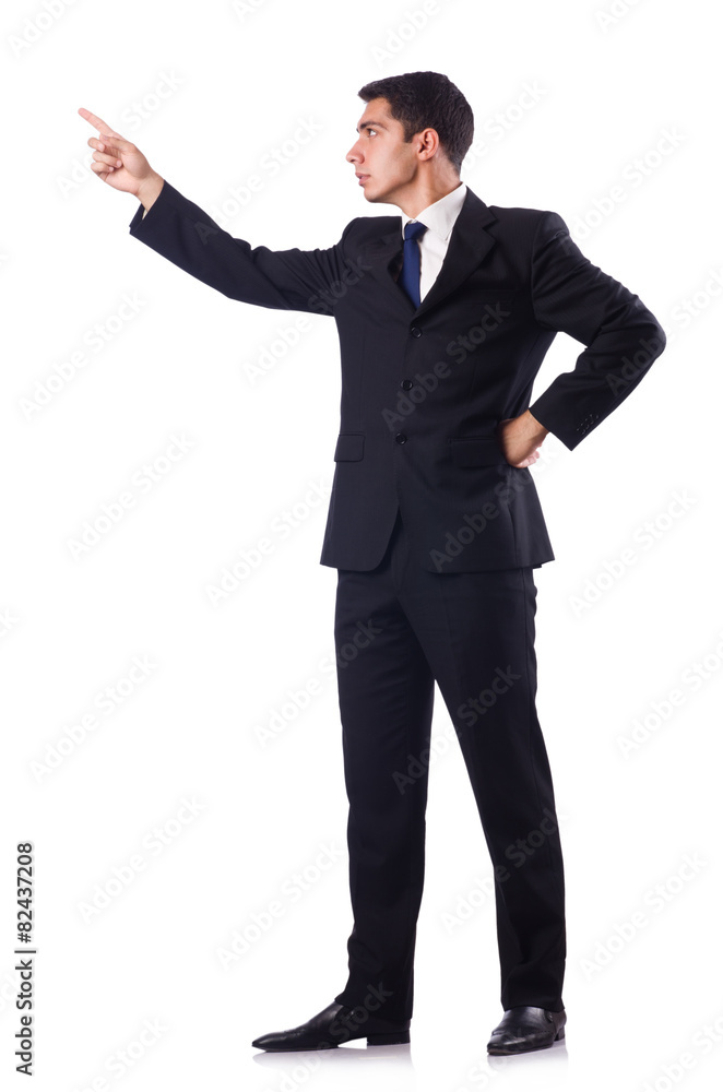 Businessman in formal attire isolated on white Businessman in formal attire isolated on white