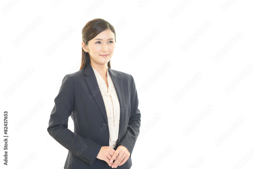笑顔のビジネスウーマン 笑顔のビジネスウーマン