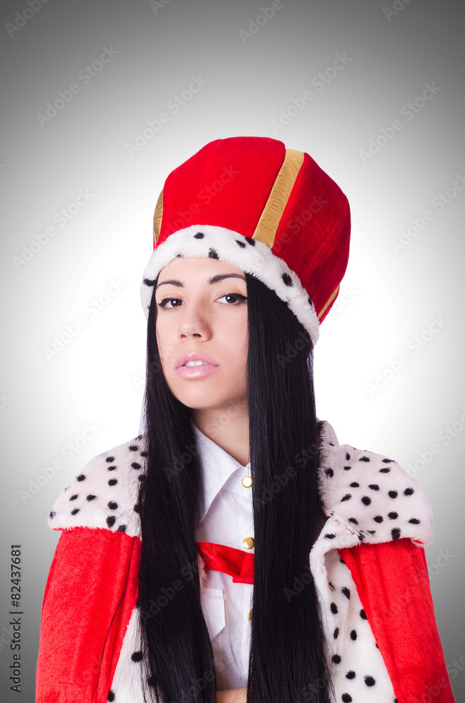 Queen businesswoman in business concept Queen businesswoman in business concept