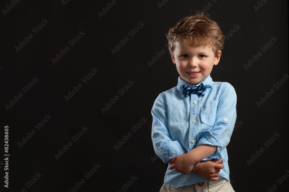 Young Blonde Boy In Bow Tie Young Blonde Boy In Bow Tie