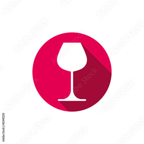 Winery theme, classic wine goblet isolated on white. Wine degust