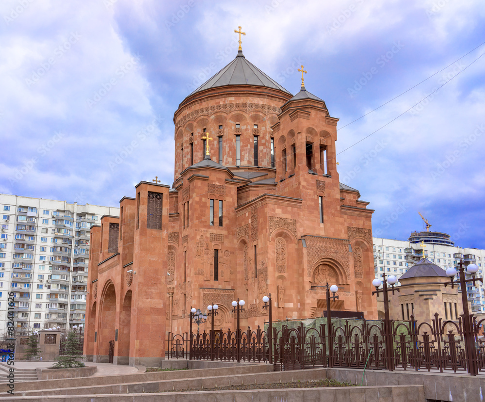 Cathedral Armenian church Surb Khach, Moscow, Russia.