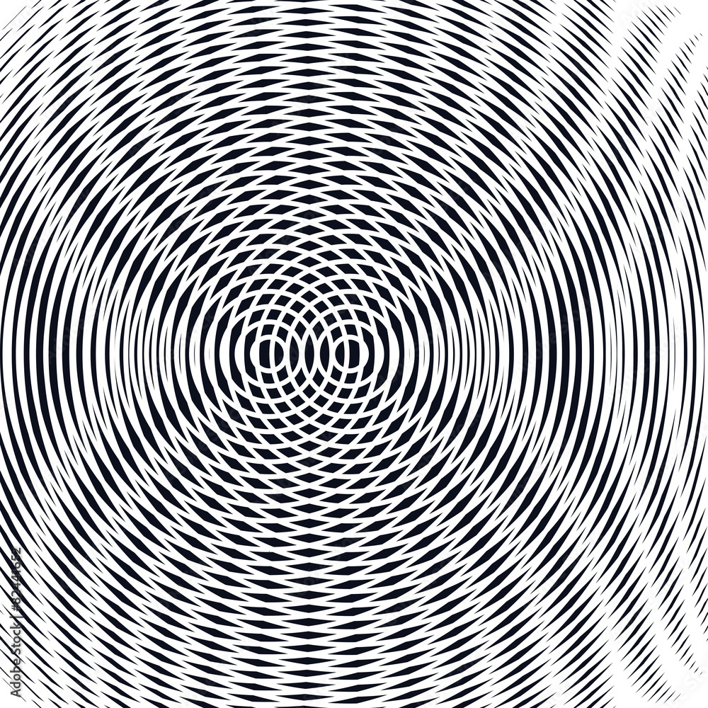 Decorative lined hypnotic contrast background. Optical illusion Decorative lined hypnotic contrast background. Optical illusion