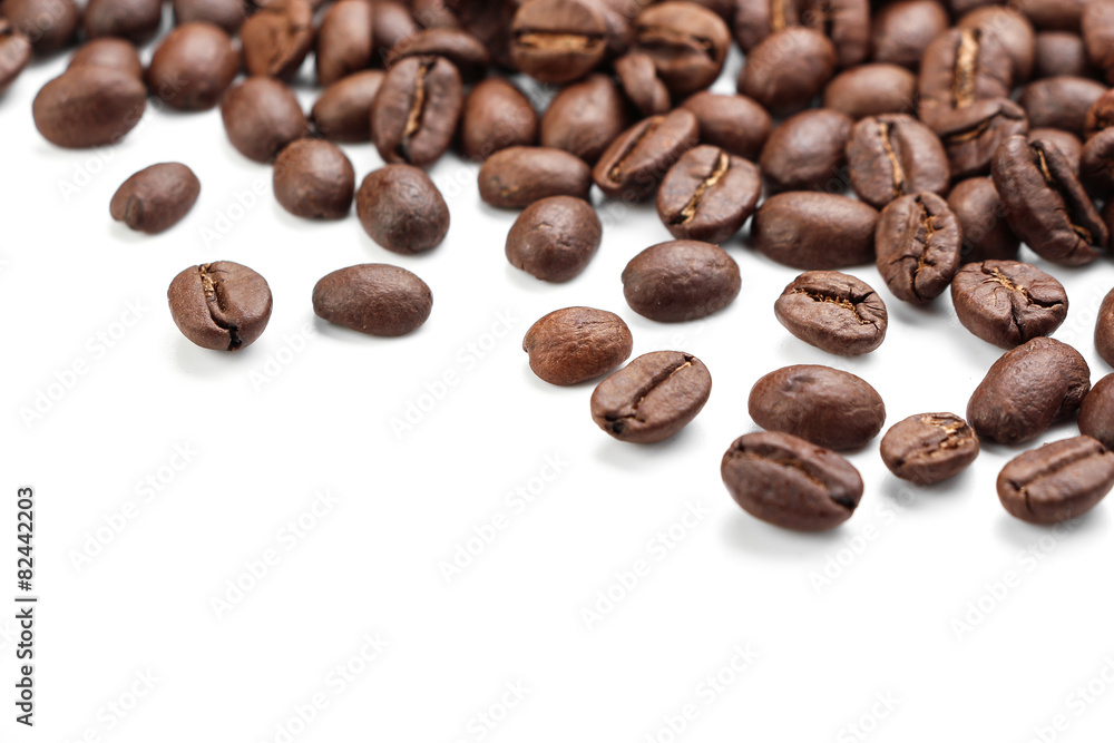 Coffe Beans Isolated On White Coffe Beans Isolated On White