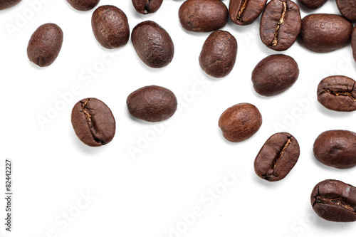 Coffe Beans Isolated On White