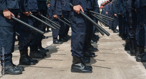Obraz na plátne Riot police
