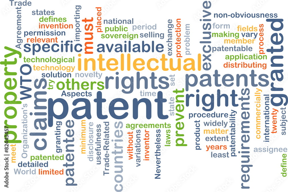 Patent background concept