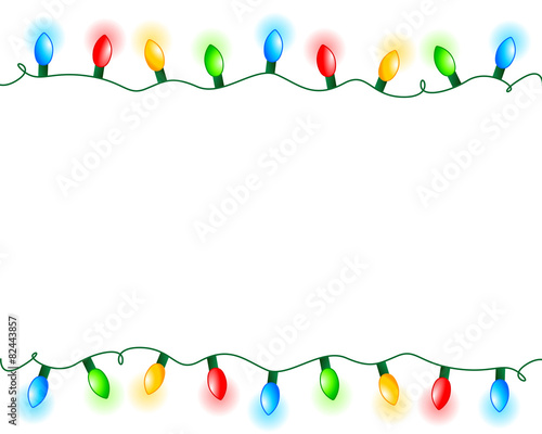 Light bulbs frame / border