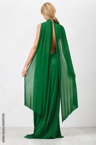 Woman in green Dress