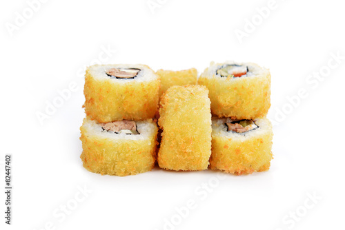 Delicious sushi rolls