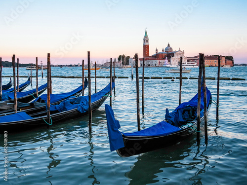 Gondolas in Venice lagoon, Venice, Italy © Arndale
