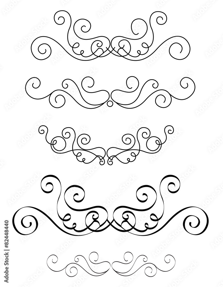 Decorative design elements Decorative design elements