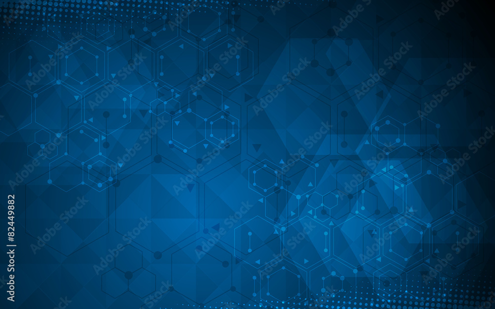 science and technology concept polygon design background science and technology concept polygon design background