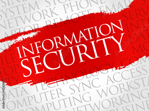 Information Security word cloud concept