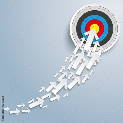 White Arrows Growth Chart Target
