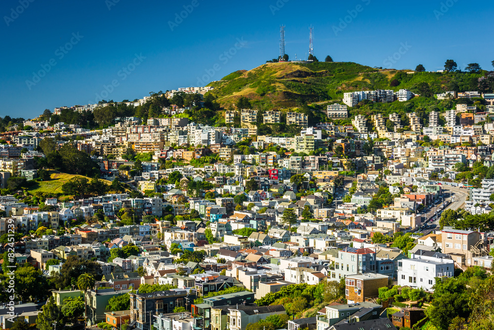 View from Corona Heights Park, in San Francisco, California.