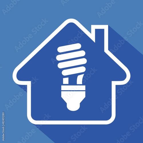 Logo maison et éclairage.