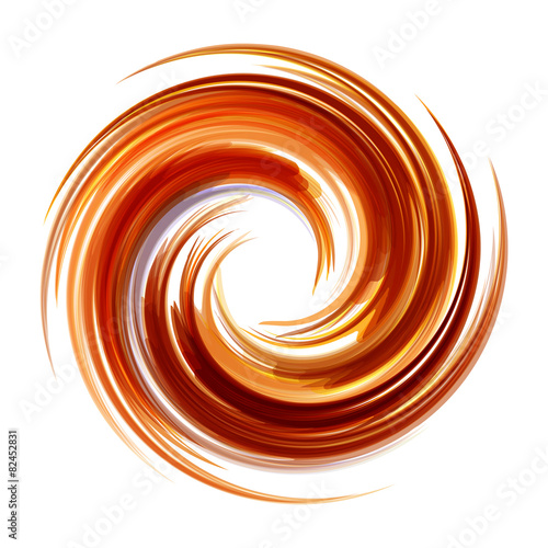Colorful abstract icon. Dynamic flow illustration. 