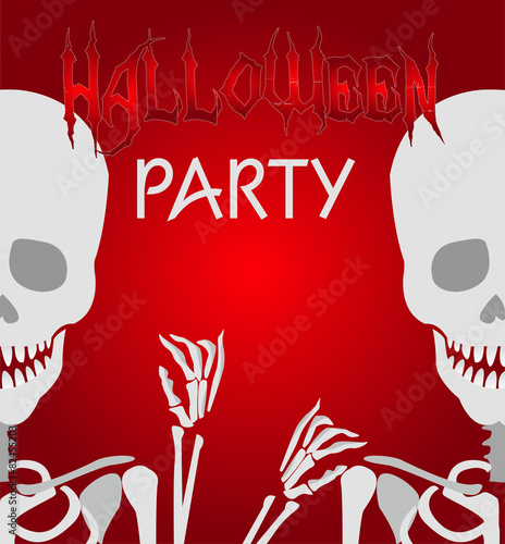 Halloween skeleton background