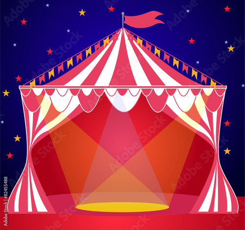 Circus show tent background