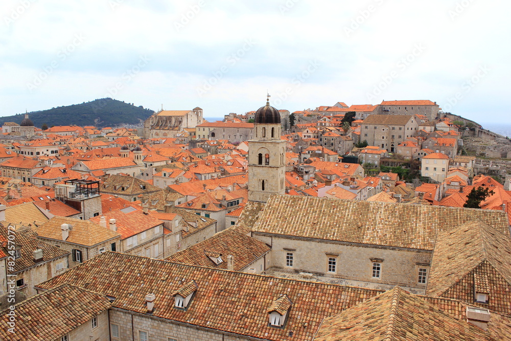 Die Dächer der Altstadt von Dubrovnik (Dalmatien)