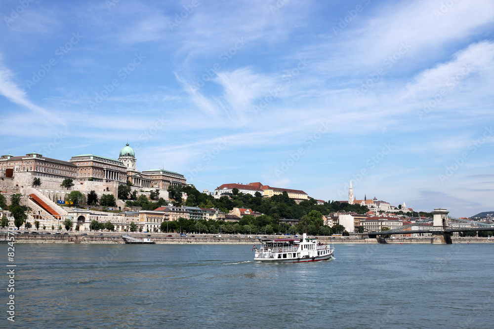 Royal castle Danube riverside Budapest Hungary