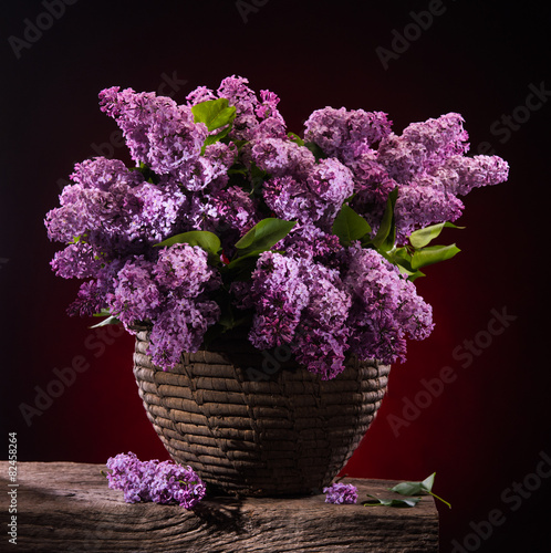  Blooming branches of lilac