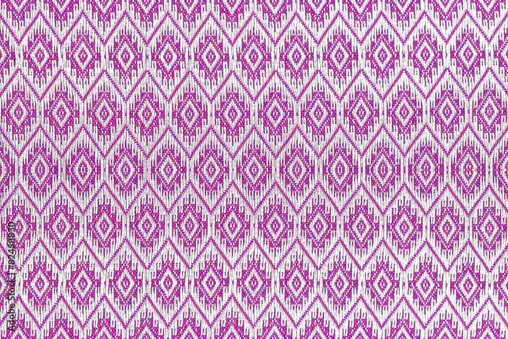 Colorful thai handcraft peruvian style rug surface close up. Mor Colorful thai handcraft peruvian style rug surface close up. Mor