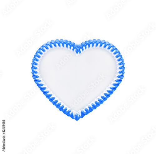 Lebkuchenherz in Blau