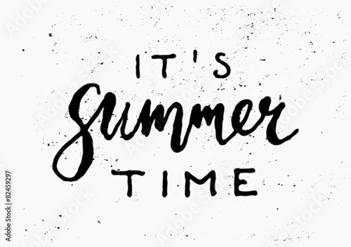 It's Summer Time Hand Lettered Design