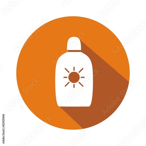 Icono crema solar BOTÓN sombra