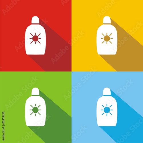 Icono crema solar COLORES