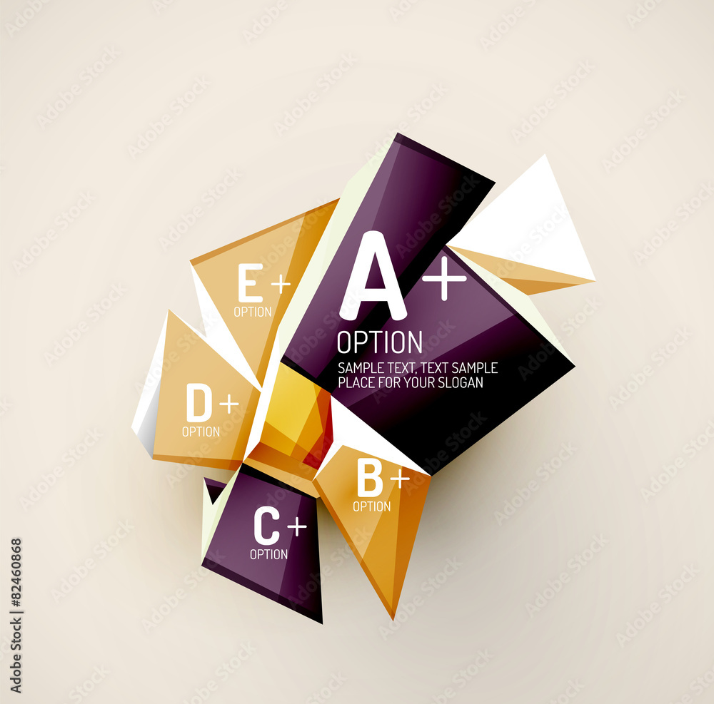Geometric shapes with sample text. Abstract template Geometric shapes with sample text. Abstract template