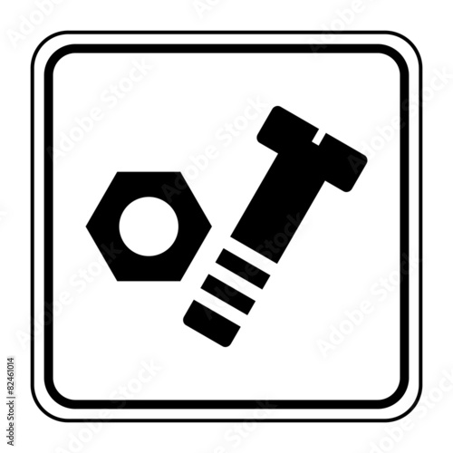 Logo vis. Écrou.