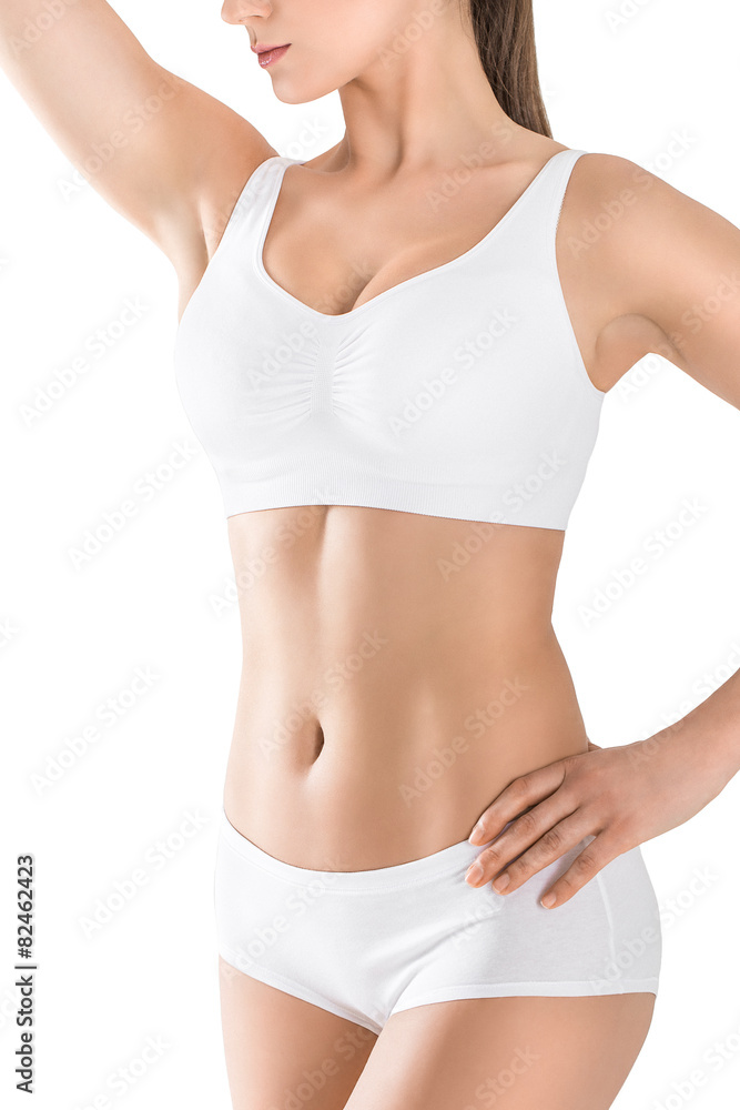 Perfect female body isolated on white background. Perfect female body isolated on white background.