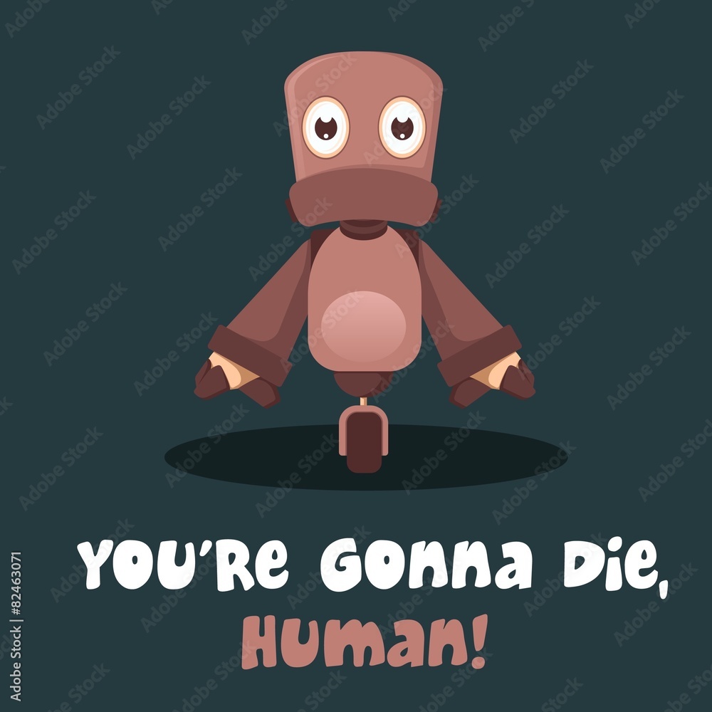 Cute monster on dark background. Cute monster on dark background.
