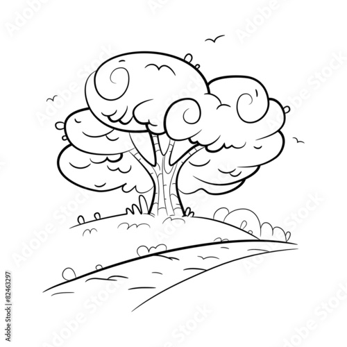 Tree by the road