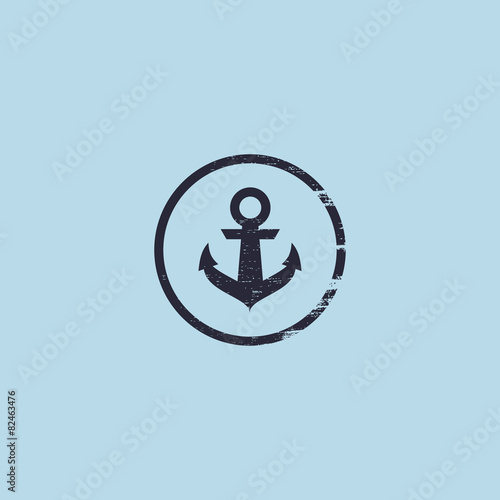 Papier peint Anchor logo. Nautical theme.