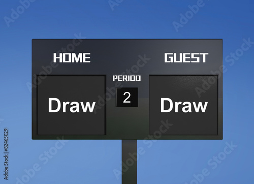 draw draw scoreboard