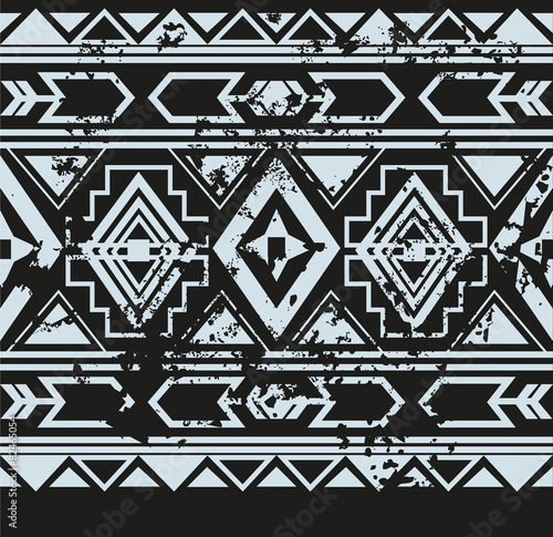 Vector ethnic seamless pattern american traditional ornament